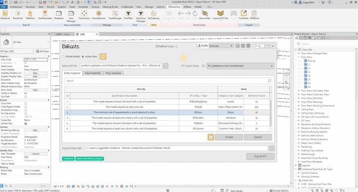 IDS4Revit Sample Cases